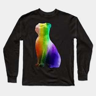 Royal Rainbow Cat Long Sleeve T-Shirt